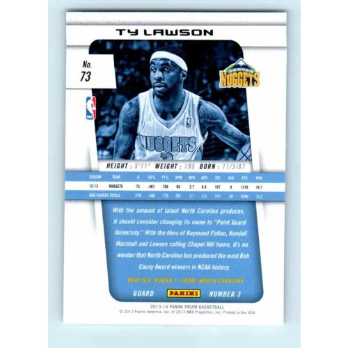 2013-14 Panini Prizm Base #73 Ty Lawson