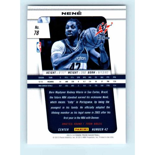 2013-14 Panini Prizm Base #78 Nené