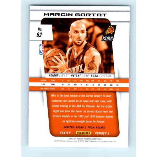 2013-14 Panini Prizm Base #82 Marcin Gortat