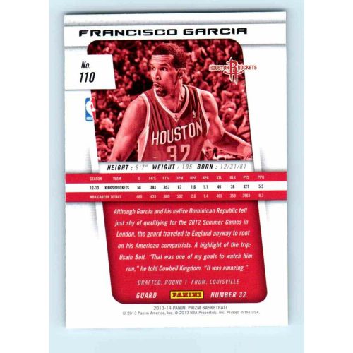 2013-14 Panini Prizm Base #110 Francisco Garcia