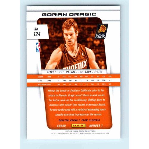 2013-14 Panini Prizm Base #124 Goran Dragic