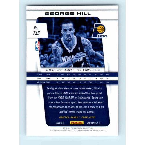 2013-14 Panini Prizm Base #133 George Hill