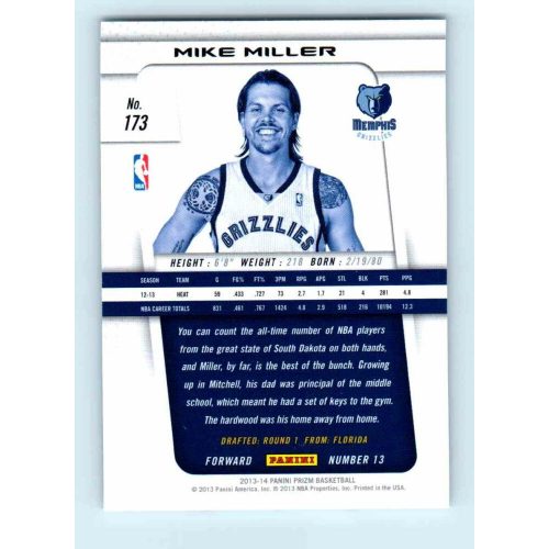 2013-14 Panini Prizm Base #173 Mike Miller