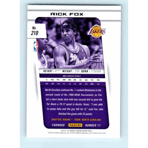 2013-14 Panini Prizm Base #210 Rick Fox