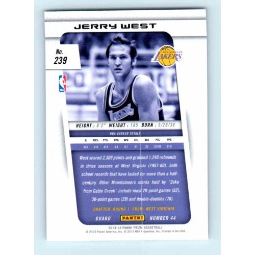 2013-14 Panini Prizm Base #239 Jerry West