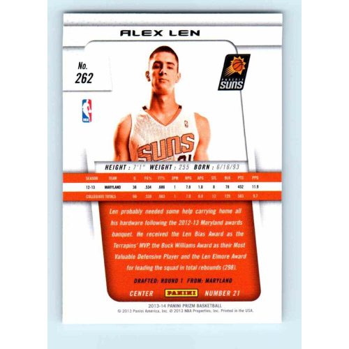 2013-14 Panini Prizm Base #262 Alex Len RC