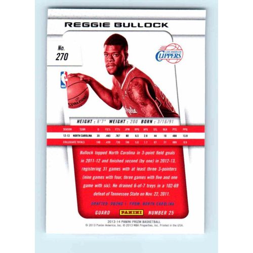 2013-14 Panini Prizm Base #270 Reggie Bullock RC