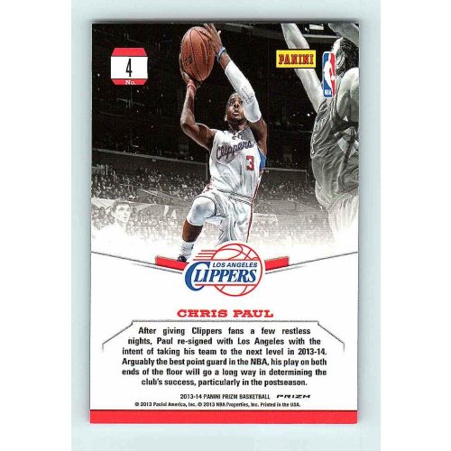 2013-14 Panini Prizm Dominance Silver #4 Chris Paul