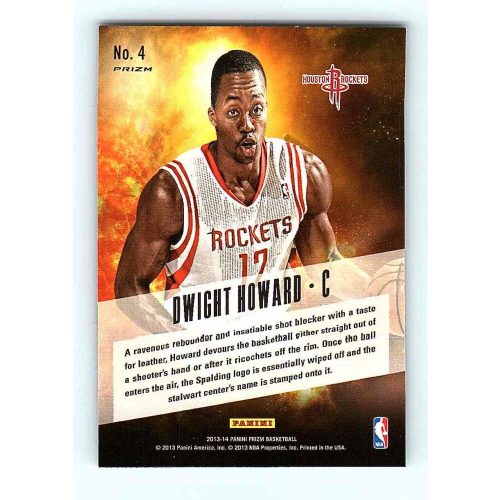 2013-14 Panini Prizm Post Season Silver #4 Dwight Howard