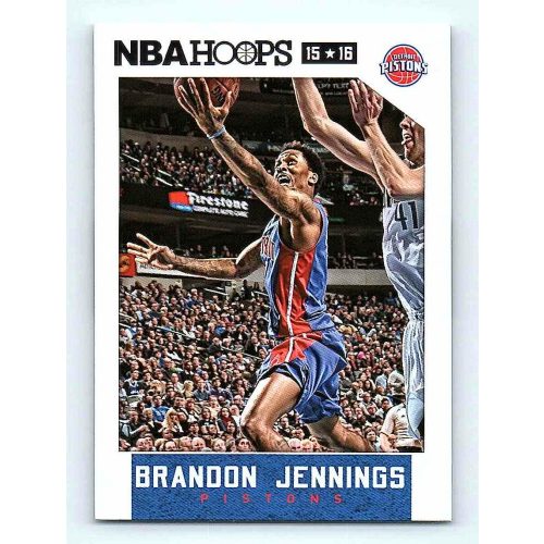 2015-16 NBA Hoops Base #27 Brandon Jennings