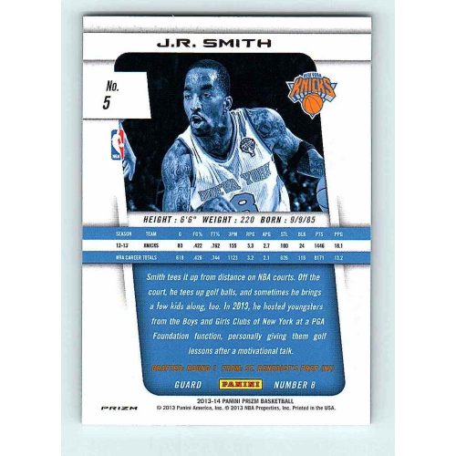 2013-14 Panini Prizm Silver #5 J.R. Smith