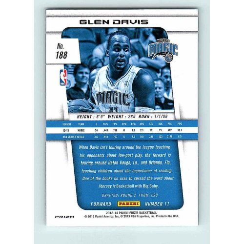 2013-14 Panini Prizm Silver #188 Glen Davis