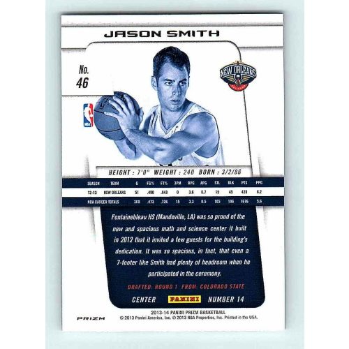 2013-14 Panini Prizm Silver #46 Jason Smith