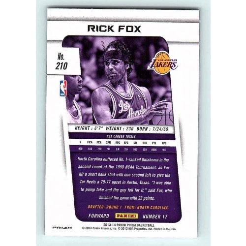 2013-14 Panini Prizm Silver #210 Rick Fox