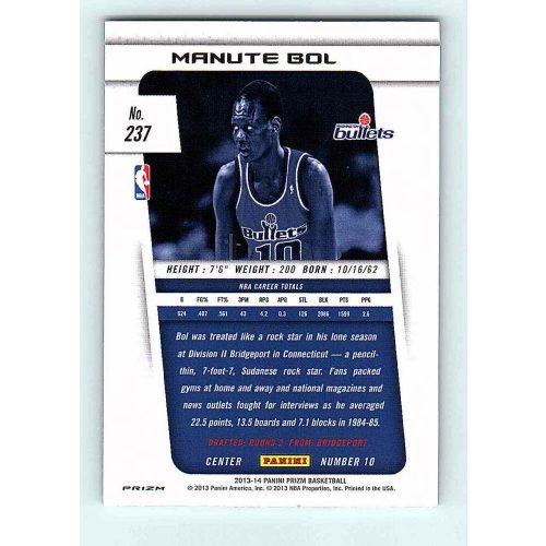 2013-14 Panini Prizm Silver #237 Manute Bol