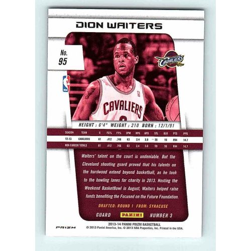 2013-14 Panini Prizm Silver #95 Dion Waiters