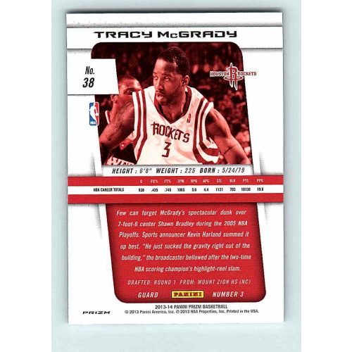 2013-14 Panini Prizm Silver #38 Tracy McGrady