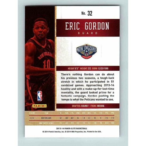 2013-14 Panini Elite Base #32 Eric Gordon