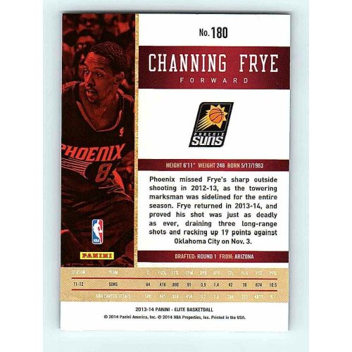 2013-14 Panini Elite Base #180 Channing Frye