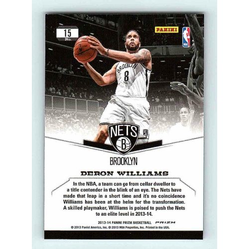 2013-14 Panini Prizm Dominance Silver #15 Deron Williams