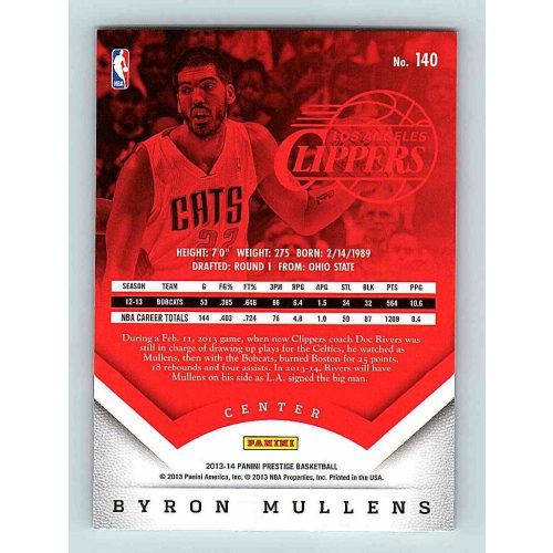 2013-14 Panini Prestige Base #140 Byron Mullens