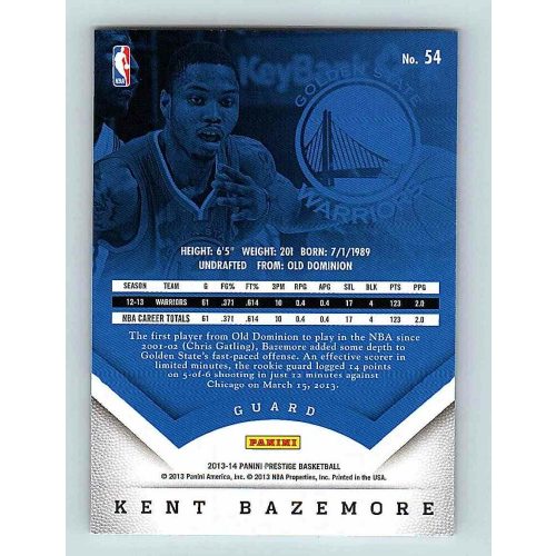 2013-14 Panini Prestige Base #54 Kent Bazemore