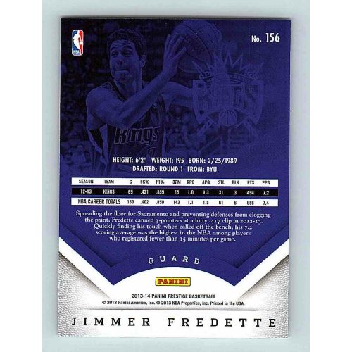 2013-14 Panini Prestige Base #156 Jimmer Fredette