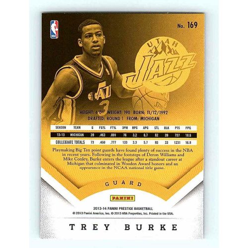 2013-14 Panini Prestige Base #169 Trey Burke RC