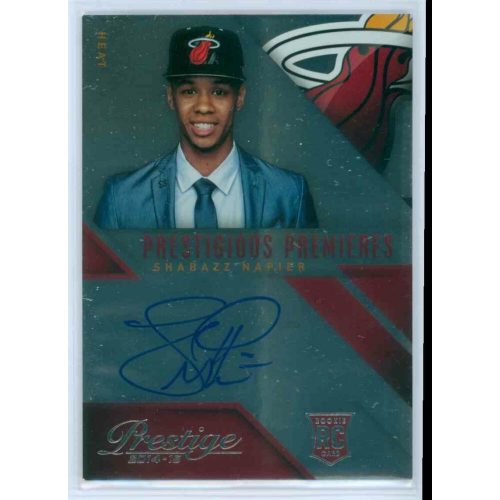 2014-15 Prestige Prestigious Premieres #PP-SN Shabazz Napier RC AU