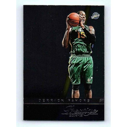 2014-15 Panini Prestige Plus Base #98 Derrick Favors