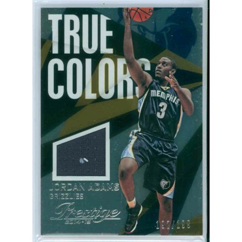 2014-15 Panini Prestige Plus True Colors Materials #62 Jordan Adams   MEM 192/199