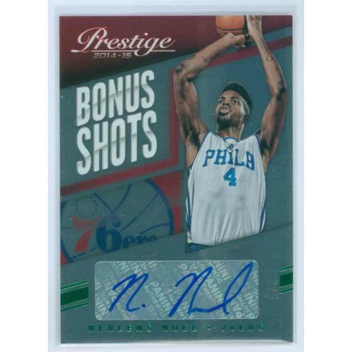 2014-15 Panini Prestige Plus Bonus Shots Autographs Green #20 Nerlens Noel  AU  1/5