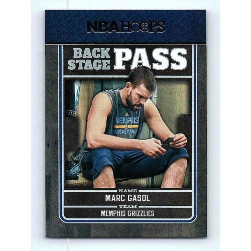 2017-18 NBA Hoops Back Stage Pass #7 Marc Gasol