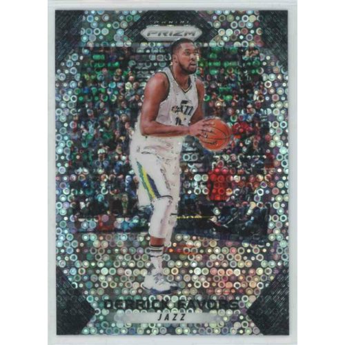 2017-18 Prizm Basketball Base Fast Break #115 Derrick Favors