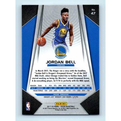 2017-18 Prizm Basketball Base # 47 Jordan Bell