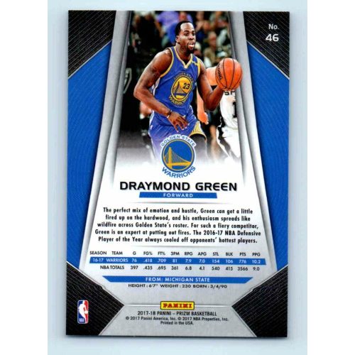 2017-18 Prizm Basketball Base # 46 Draymond Green