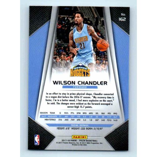 2017-18 Prizm Basketball Base # 162 Wilson Chandler