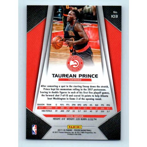 2017-18 Prizm Basketball Base # 103 Taurean Prince