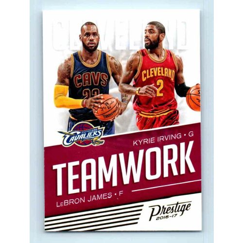 2016-17 Panini Prestige Teamwork # 4 LeBron James/Kyrie Irving