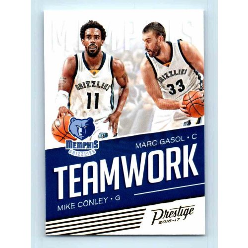 2017 Panini Prestige Teamwork # 7 Mike Conley/Marc Gasol