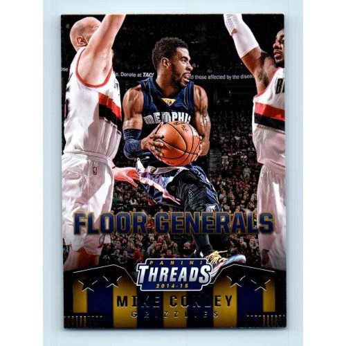 2014-15 Panini Threads Floor Generals # 5 Mike Conley