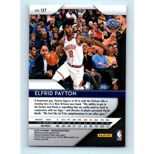 2018-19 Panini Prizm  # 127 Elfrid Payton