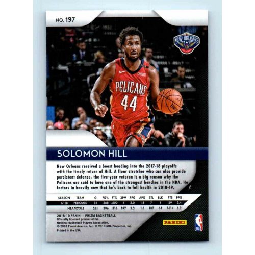 2018-19 Panini Prizm  # 197 Solomon Hill