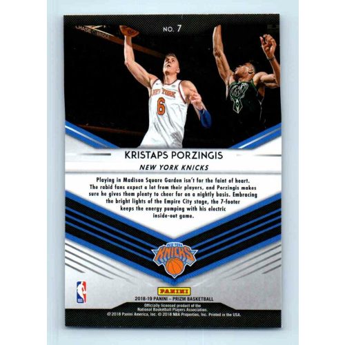 2018-19 Panini Prizm Go Hard or Go Home  # 7 Kristaps Porzingis