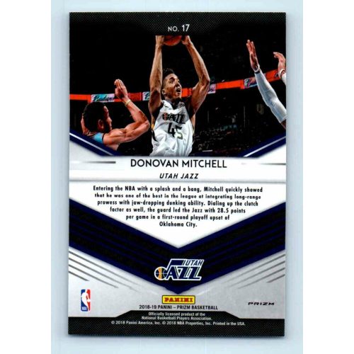 2018-19 Panini Prizm Go Hard or Go Home Hyper # 17 Donovan Mitchell