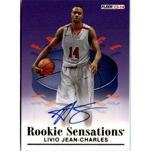 2013-14 Fleer Retro '92-93 Rookie Sensations Autographs  # RS-16 Livio Jean-Charles