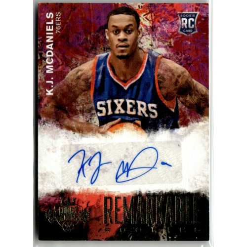 2014-15 Court Kings Remarkable Rookies Signatures  # 24 K.J. McDaniels