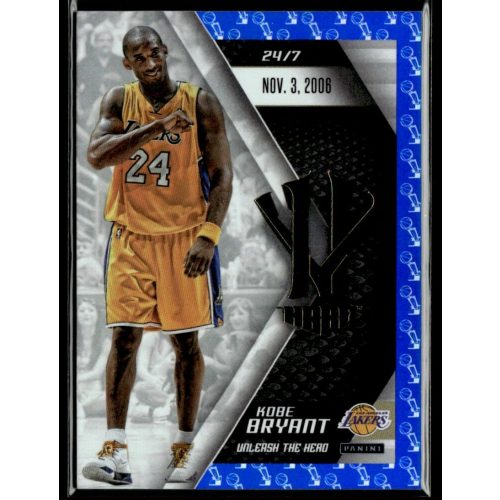 2015 Panini Kobe HeroVillain - Blue Larry O'Brien Trophy Unleash the Hero # 12 Kobe Bryant