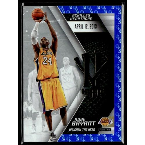 2015 Panini Kobe HeroVillain - Blue Larry O'Brien Trophy Unleash the Hero # 18 Kobe Bryant