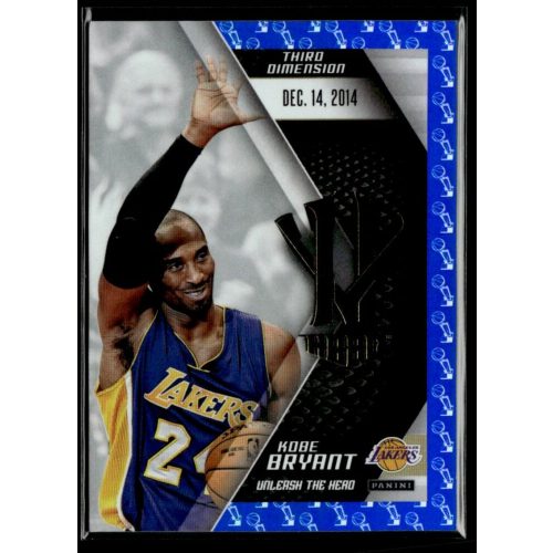 2015 Panini Kobe HeroVillain - Blue Larry O'Brien Trophy Unleash the Hero # 20 Kobe Bryant